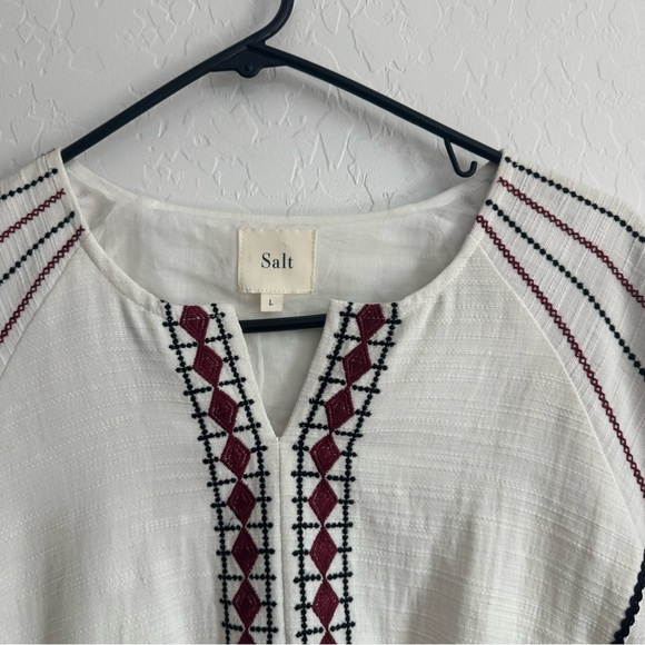 Eliyas‎ Salt Australian Aztec 100% cotton dress embroidered L south western - Picture 3 of 7